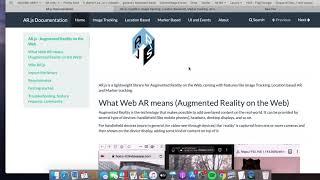 Create and publish AR.js WebAR on Github pages