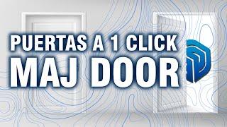 MAJ DOOR - PLUGIN para crear PUERTAS en Sketchup con un click - Como hacer una puerta en SKETCHUP?