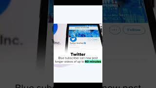 Twitter blue tick users can upload longer videos now. #shorts #ytshorts #youtube #twitter