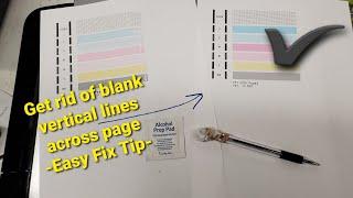 How to Get Rid of Vertical Lines Across Page on Prints Canon HP Brother Epson Inkjet Printers
