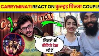 Carryminati Reacts on Kulhad Pizza Couples Viral Video ।Kulhad Pizza Couple viral Video