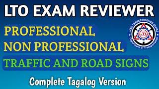 LTO EXAM REVIEWER 2023 TAGALOG VERSION | DRIVER'S LICENSE EXAM REVIEWER TRAFFIC AND ROAD SIGNS 100%
