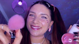 ASMR Pink Beauty Spa in Bed - Skincare Roleplay, Facial Mask, Personal Attention, German/Deutsch