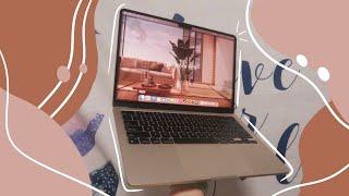 M2 Macbook Air Unboxing 2022 + Sims 4 (All Expansion Packs)