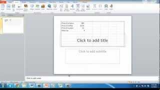 How to Link Excel worksheet to PowerPoint 2010