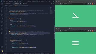 100 Days CSS Challenge Day #2 | Code With Marish | Hamburger Menu Animation CSS & Javascript