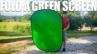 How to Fold a Portable Green Screen (Pop-up Portable Green Screen Tutorial)