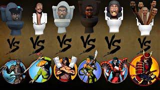 Shadow Fight 2 skibidi toilet vs all bosses