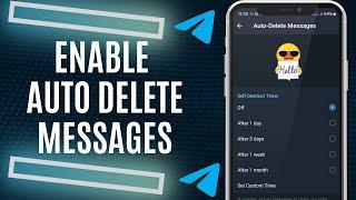 How To Enable Auto Delete Messages On Telegram | iOS & Android