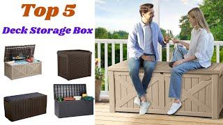 Best Deck Storage Box On Amazon 2024 l "Top 5  Deck Storage Box Review: Organize Your Outdoor!"