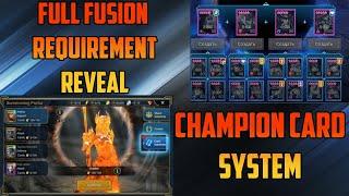 *New* Champion Card System + Full Fusion Requirements I Raid Shadow Legends