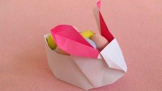 How to Fold a Rabbit Lantern (or Easter Bunny Basket) -Jacky Chan