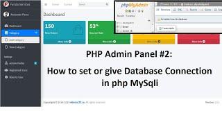 PHP Admin Panel #2: How to set or give Database Connection in php MySqli