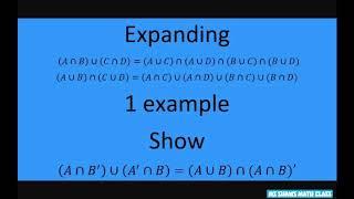 Expanding Sets. 1 Example. Abstract Algebra