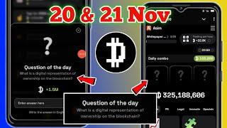 20 & 21 Nov Dropee Question of the day | Dropee Daily Combo Today | Dropee Question Code & Combo