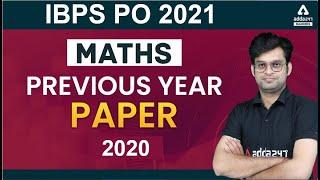 IBPS PO PRE | Maths | Previous Year Question Paper 2020