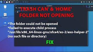 LINUX: folder could not be opened/Failed to execute child process (no such file or directory)