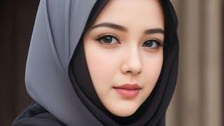 4k AI Art Video Of Beautiful Hijab girl ! Hijab Lookbook! #ai #aiart