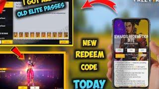 Freefire redeem code today || Elite pass redeem code proof ||