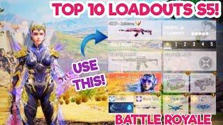 TOP 10 LOADOUTS in "SEASON 5" of Cod Mobile! | codm br best gunsmith | codm br best guns | codm br