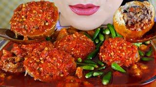 ASMR BAKSO MERCON ISI SAMBEL CABE RAWIT PEDAS  | EATING SOUNDS