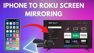 Screen mirroring iPhone to Roku #screenmirroring