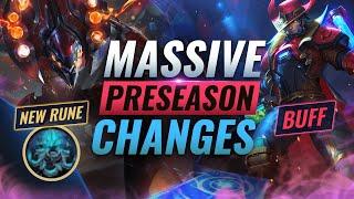 MASSIVE CHANGES: NEW Buffs + REWORKS + Runes Coming in Preseason 11 - League of Legends