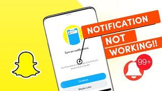 How to FIX Snapchat notification not working on Android 2023