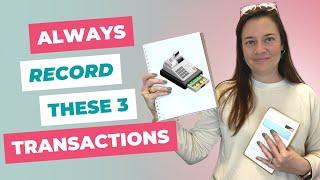 Top 3 must-record transactions for your bookkeeping (as an e-commerce shop owner)