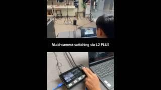 #livestreaming To realize a multi-camera setup with L2 PLUS video switcher and two 4K12X ptz cameras