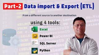 How to import & export Data from different sources to other tools, PART-2, For beginners.