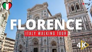 Wandering Through Florence: Italy's Streets from a Bright Windy Day to Sunset [4K Walking Tour]