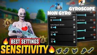 BGMI PUBG BEST ZERO RECOIL SENSITIVITY  • NON GYRO SENSITIVITY | GYROSCOPE SENSITIVITY 