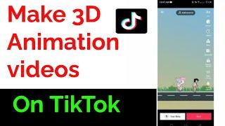 how to make 3D animation cartoon videos on TikTok | cartoon dance video on tiktok