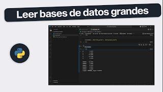 Leer bases de datos grandes en Pandas | Python