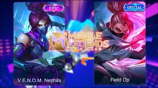 Hanabi | Field Op Special Skin VS V.E.N.O.M. Nephila Epic Skin | Mobile Legends Bang Bang