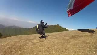 goGlides - Solo flight take off at Kathmandu Paragliding, Godawari, Lalitpur, Nepal