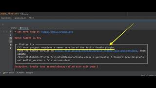 Gradle plugin and-versions, then update ext.kotlin_version latest-version