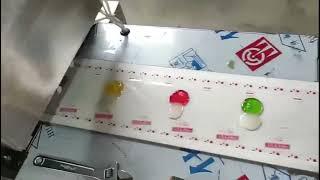 Fruit candy deposits to film and packing machine