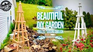 HOW TO MAKE A GARDEN TRELLIS / TUTEUR / OBELISK.