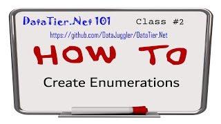 How To Create Enumerations With DataTier Net