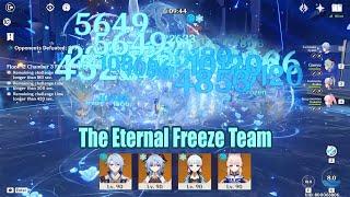 I Call This The Eternal Freeze Team - Ayato Ayaka Ganyu Kokomi Super Freeze Showcase