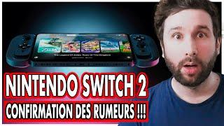 NINTENDO SWITCH 2 : CONFIRMATION DES RUMEURS  CA ACCÉLÈRE !!