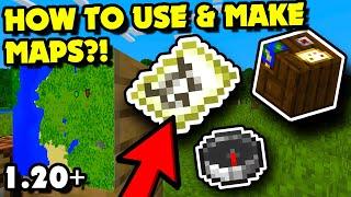 How to USE & MAKE MAPS in Minecraft 1.20.6+ Java?! Cartography Table | Map Guide For New Players!