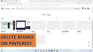 How to Delete Your Board on Pinterest
