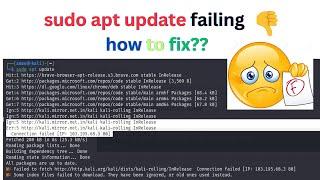 How to Solve "Unable to Locate Package" Error and Update Packages in Kali Linux