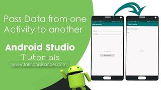 How to pass data from one activity to another using Intent in Android and add a back arrow