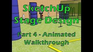 USPSA Stage Design with SketchUp | Part 4 - Animated Walkthrough