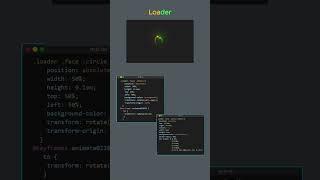 Loader with html & css #html #css #coding #programming