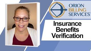 Insurance Benefits Verification Basics